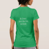 T-shirt St Croix St Patrick's Day T| Irie en irlandais (Dos)