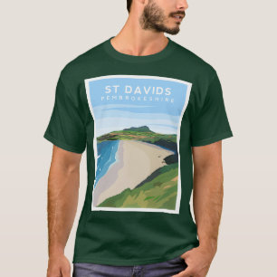 T-shirt St Davids Beach Pembrokeshire South Wales