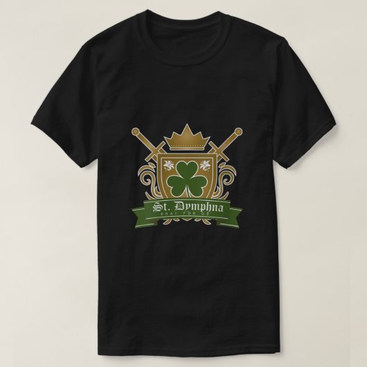 T-shirt St Dymphna Irlandaise Princesse Jour de la Saint P (Design devant)