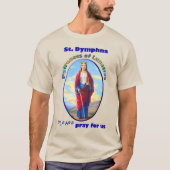T-shirt St. Dymphna - Patronesse de la lunatique (Devant)