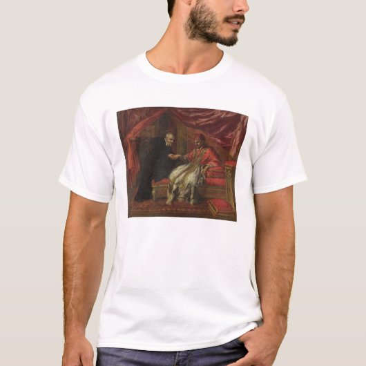 T-shirt St Filippo Neri guérissant pape Clemente VIII (Devant)