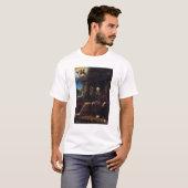 T-shirt St Francis d'Assisi a consolé par un ange (Devant entier)