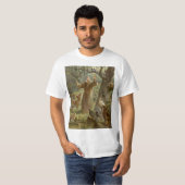 T-shirt St Francis d'Assisi a entouré par des animaux (Devant entier)