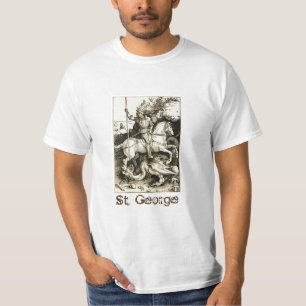 T-shirt ST. GEORGE ET DRAGON, Blanc noir