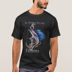 T-shirt St George Island Floride Espadon Marlin Océan Fi