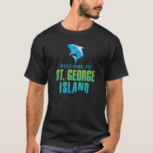 T-shirt St George Island Floride Shark Bite Design