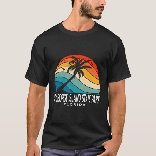 T-shirt St George Island State Park Floride Tropical Beach (Devant)