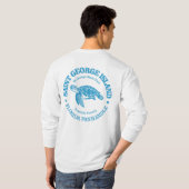 T-shirt St George Island (tortue de mer) (Dos entier)