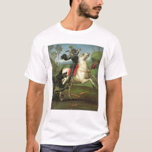 T-shirt St George luttant avec le dragon