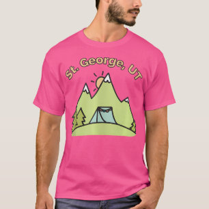 T-shirt St George Ut Mountains Randonnée Escalade Camping