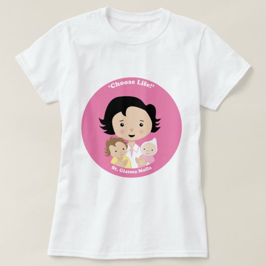 T-shirt St Gianna Molla (Design devant)