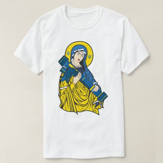 T-shirt St Javelin d'Ukraine - Slava Ukraine - Gloire à (Design devant)