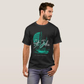 T-shirt St John Us Virgin Islands Voilier (Devant entier)