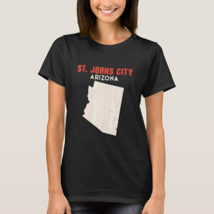 T-shirt St Johns City Arizona USA State America Travel Ari