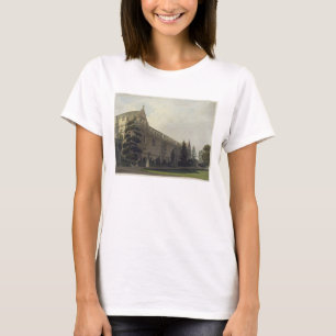 T-shirt St. John's College seen from the garden, illustrat