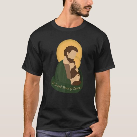 T-shirt St Joseph Terreur des démons Consécession 2021 Cat (Devant)