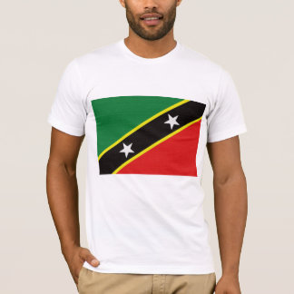 T-shirt St Kitts et drapeau du Niévès