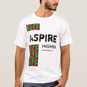 T-shirt St Kitts Nevis ASPIRE Écriture chrétienne supérieu