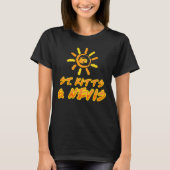 T-shirt St Kitts & Nevis jaune et orange vif (Devant)