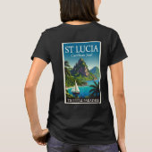 T-shirt St Lucia Caribbean Jewel  (Dos)