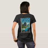 T-shirt St Lucia Caribbean Jewel  (Dos entier)
