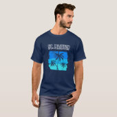 T-shirt St Maarten Cruise Stop Vacation Souvenir Palm Tre (Devant entier)