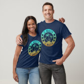 T-shirt St Maarten Ocean Aqua Blue Gradient Sint Martin (Unisexe)