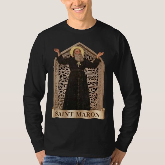T-shirt St. Maron (Maroun) مَ (رُ) Église maronite (Devant)