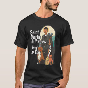 T-shirt St Martin De Porres Saints Noirs Africains-Améric