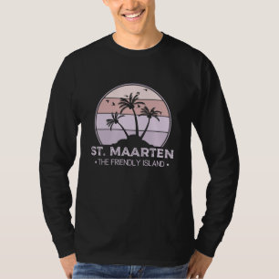 T-shirt St Martin Le sympathique rétro de l'île Sint Marti