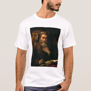 T-shirt St Matthew et l'ange, 1655-60 (huile sur la toile)