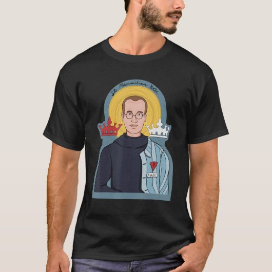 T-shirt St Maximilian Kolbe Deux Couronnes Catholique Sain (Devant)