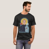 T-shirt St Maximilian Kolbe Deux Couronnes Catholique Sain (Devant entier)