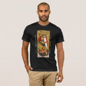 T-shirt St Michael Archangel et Dragon Sienese Noir (Devant entier)
