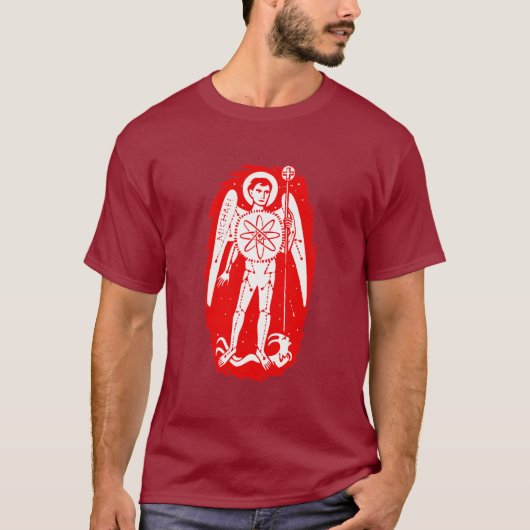 T-shirt St Michael, Arkhangel de l'atome (Devant)