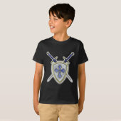 T-shirt St Michael - épées et bouclier (Devant entier)