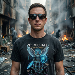 T-shirt St Michael l'Archange catholique conservateur 