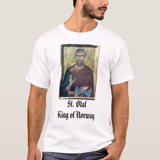 T-shirt St Olaf, roi de St Olaf de la Norvège (Devant)