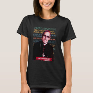 T-shirt St Óscar Romero El Salvador Archevêque Saint Citat