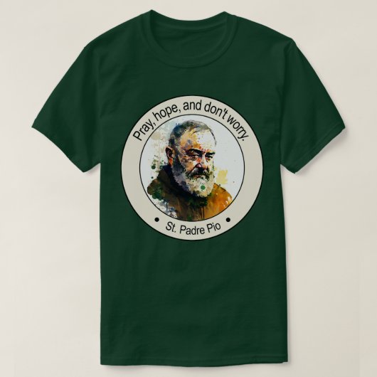T-shirt St Padre Pio Citations Religieuses Cadeau Inspiran (Design devant)