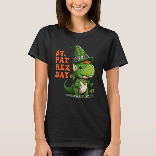 T-shirt St Pat Rex Day Happy St Patricks Day Rex Leprechau (Devant)