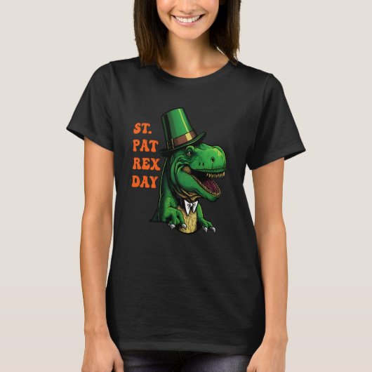 T-shirt St Pat-Rex Day Happy St Patricks Day T-Rex Leprech (Devant)