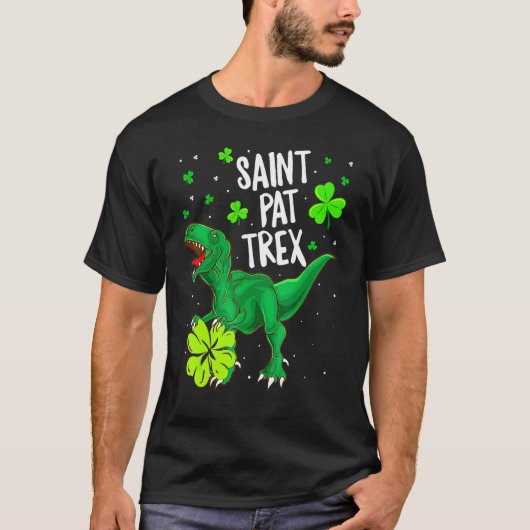 T-shirt St Pat Trex Shirt T Rex St Patricks Day Dinosaur (Devant)