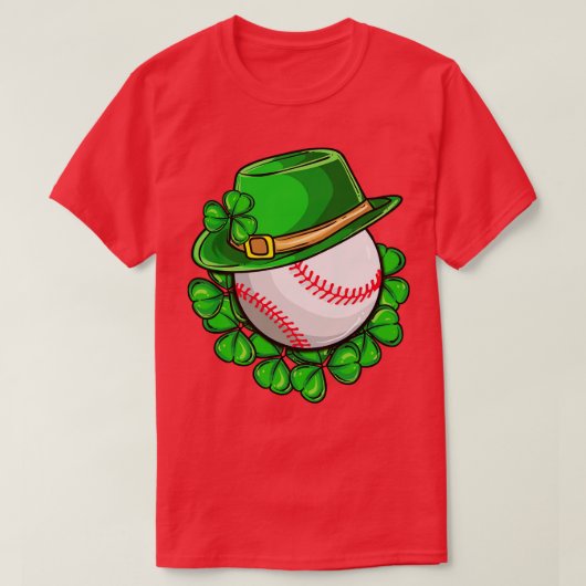 T-shirt St Paticks Day Irish Baseball Lucky (Design devant)