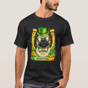 T-shirt St Patrick 2019 Jour Irish Pug Chance Shamrock Chi