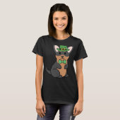 T-shirt St Patrick Black Et Tan Chihuahua (Devant entier)