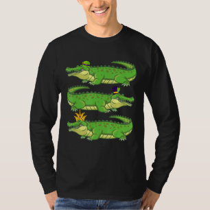 T-shirt St Patrick Casquette Crown Alligator Zoo Animaux É