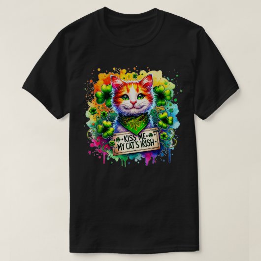 T-shirt St patrick Catricks Day Chats Saint Pattys Femmes (Design devant)