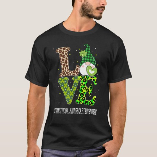 T-shirt St patrick d'amour de l'enseignant de la maternell (Devant)