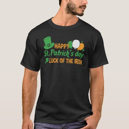 T-shirt St Patrick Day Chuck The Irish Happy Saint Patrick (Devant)